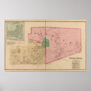 Walnuss-Hügel, Ohio Poster