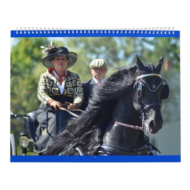Walnuss-Hügel-Wagen, der Pferdeshow fährt Kalender (Titelbild)