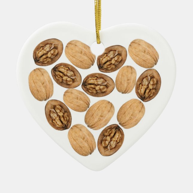 Walnuss! Keramikornament (Vorne)