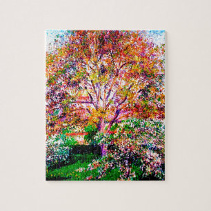 Walnuss- und Apfelbäume in Blüte Camille Pissarro Puzzle