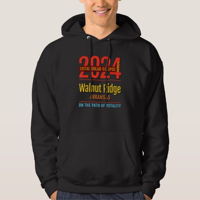 Walnut Ridge Arkansas AR Total Solar Eclipse 2024  Hoodie (Vorderseite)