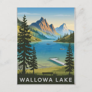 Walowa Lake Vintag Postkarte