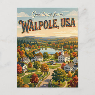 Walpole USA Postkarte