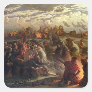 Walpurghis Night, 1862 Quadratischer Aufkleber