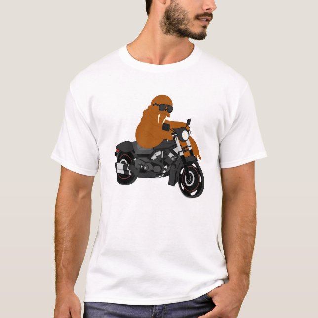 Walroß auf einem Davison T-Shirt (Vorderseite)