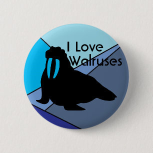 Walross-Liebe-Knopf Button