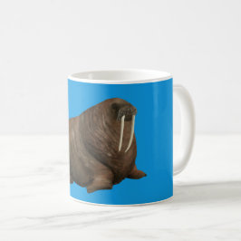 Walross-Tasse auf Blau Kaffeetasse