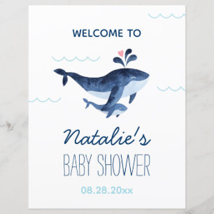 Walrosse Nautical Unter dem Meer Baby-Shower-Willk