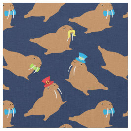 Walrus Cartoon Stoff