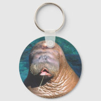 Walrus Eyes Closed Schlüsselanhänger