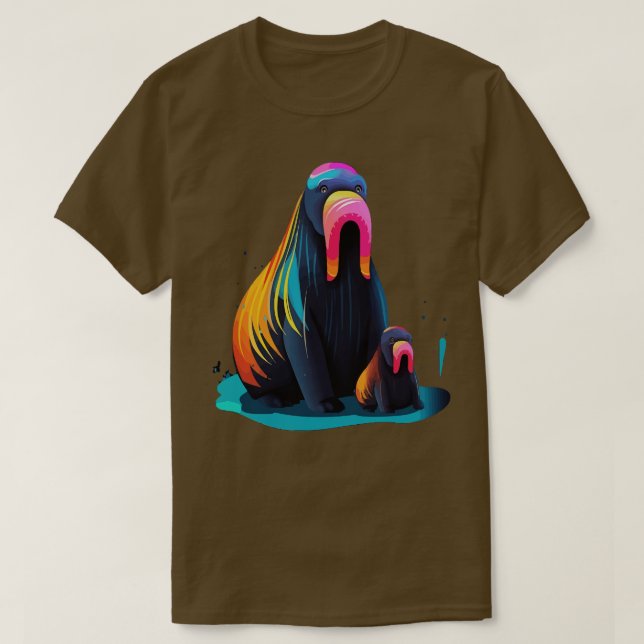 Walrus Fathers Day T-Shirt (Design vorne)