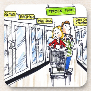 Walrus Frozen Food Section Funny Untersetzer