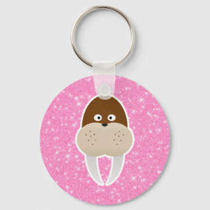 Walrus Glitzer Schlüsselanhänger