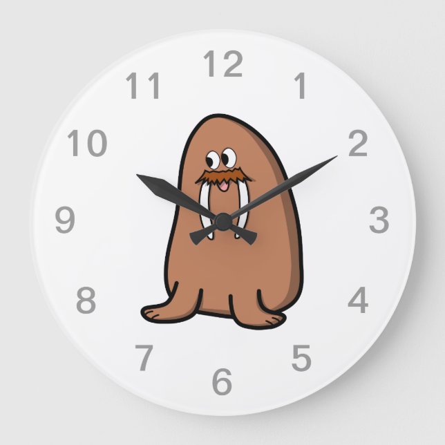 Walrus. Große Wanduhr (Vorderseite)