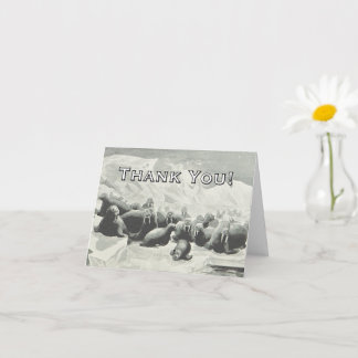 Walrus Herd "Danke!" Grußkarte Karte