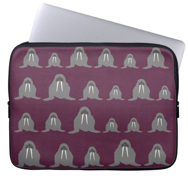 Walrus Laptop Sleeve (Vorderseite)
