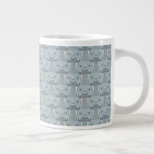 Walrus Mustache Pattern Jumbo-Tasse