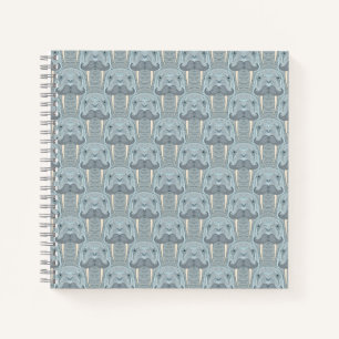 Walrus Mustache Pattern Notizbuch