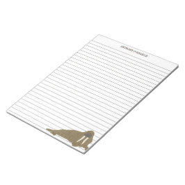 Walrus Personalisiert Lined Writing Paper Notizblock