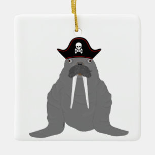 Walrus Pirate Ornament