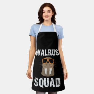 WALRUS SQUAD NIEDLICH FUNNY SEE TIERE LOVER SCHÜRZE