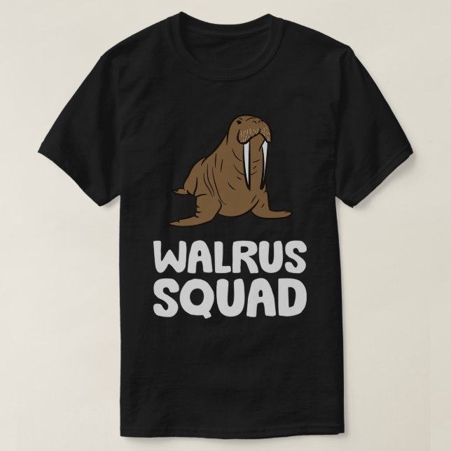 Walrus Squad Ocean Animal Funny Walrus Squad Premi T-Shirt (Design vorne)