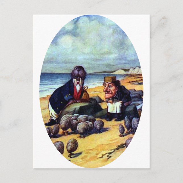 Walrus und der Carpenter Postkarte (Vorderseite)