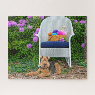 Walsh Terrier im Garten Puzzle