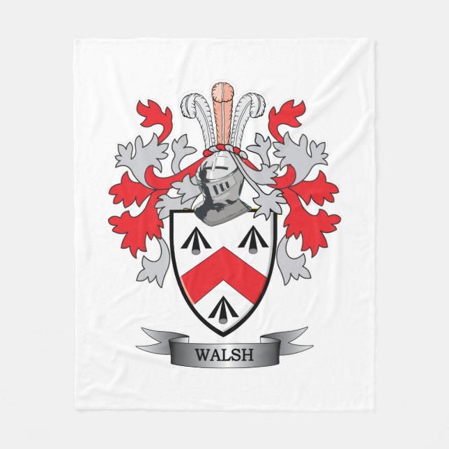 Walsh Wappen Fleecedecke (Vorderseite)