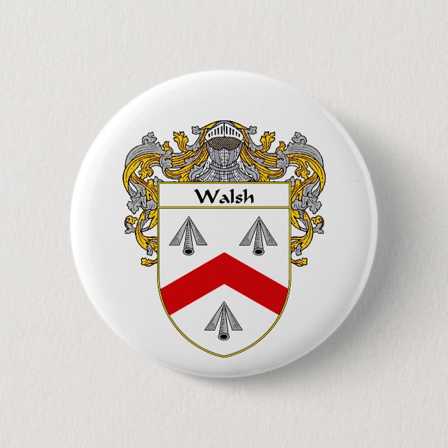Walsh Wappen (überzogen) Button (Vorderseite)