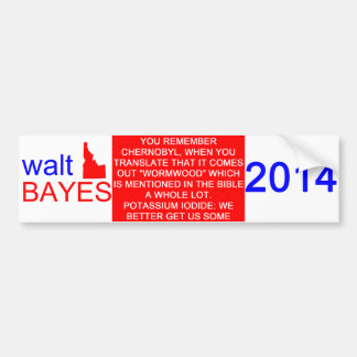 Walt Bayes Autoaufkleber