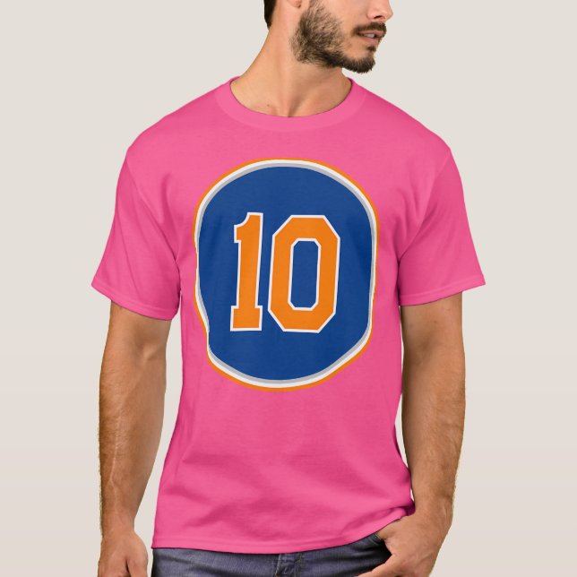 Walt Frazier Number 10 Jersey New York Knicks Insp T-Shirt (Vorderseite)