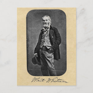 Walt Whitman Age 41 Portrait Postkarte