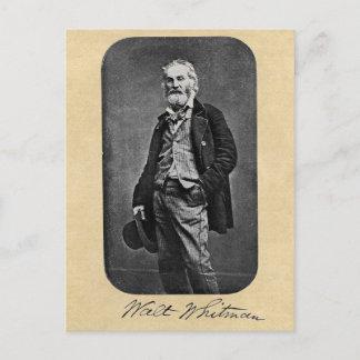 Walt Whitman Age 41 Portrait Postkarte