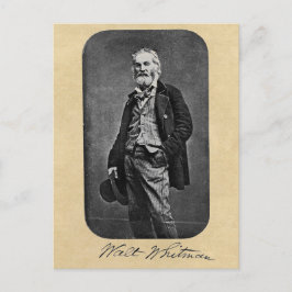 Walt Whitman Age 41 Portrait Postkarte