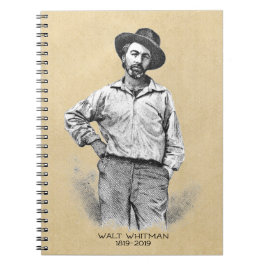 Walt Whitman Bicentennial Birthday Notizblock