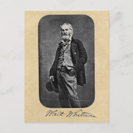 Walt Whitman Blätter von Grass Frontispiece Postkarte