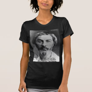Walt Whitman "Die Seele Beleidigen" Zitate Geschen T-Shirt