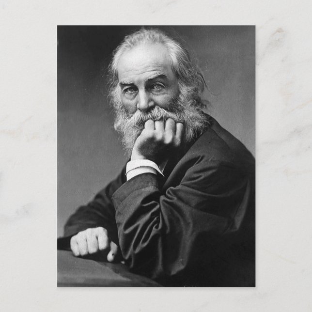 Walt Whitman "Face Always Toward the Sunshine" Postkarte (Vorderseite)