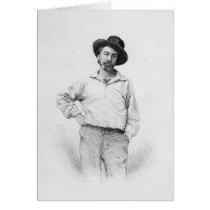 Walt Whitman, frontispiece to 'Blätter of