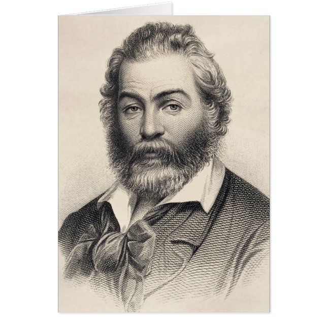 Walt Whitman "Happiness in This Place" Card (Vorne)