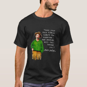 Walt Whitman Inspirational Quote Graphic Design T-Shirt