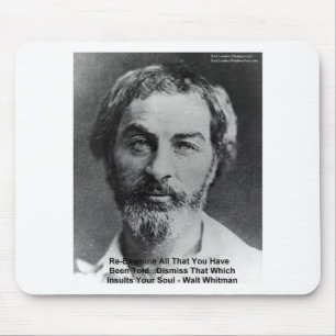 Walt Whitman "Insult the Soul" Kostenvoranschlag G Mousepad