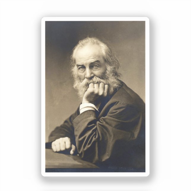 Walt Whitman portrait (1869) Aufkleber (Vorderseite)