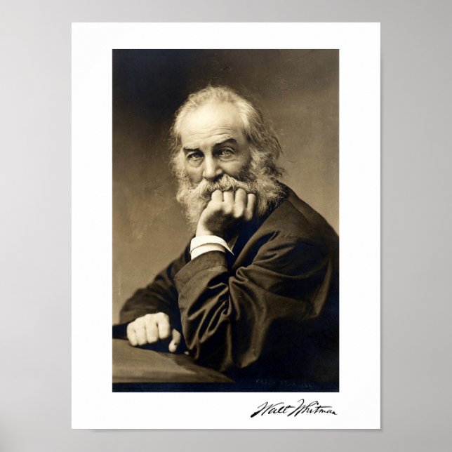 Walt Whitman portrait (1869) Poster (Vorne)