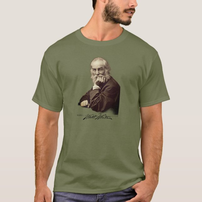 Walt Whitman-Portrait T-Shirt (Vorderseite)