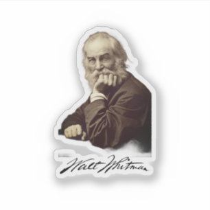 Walt-Whitman-Porträt Aufkleber