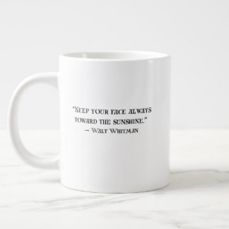 Walt Whitman Positives Zitat Kaffeetasse Jumbo-Tasse