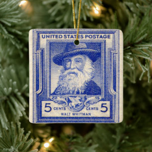 Walt Whitman U.S. Gedenkfeier Postage Briefmarke Keramikornament