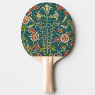 Walter Crane Antike Lilie und Rose Floral Tischtennis Schläger